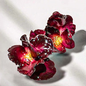 Flower earrings,Resin Rose earrings,Rose Petal Earrings Resin,Preserved Flower Earrings,Flower Epoxy Resin,resin earrings,Gift For Mom